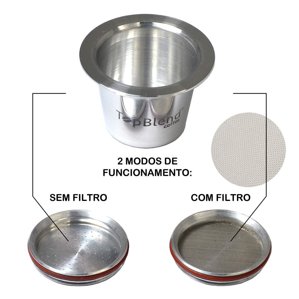 Cápsula Reutilizável Nespresso® Alumínio TopBlend