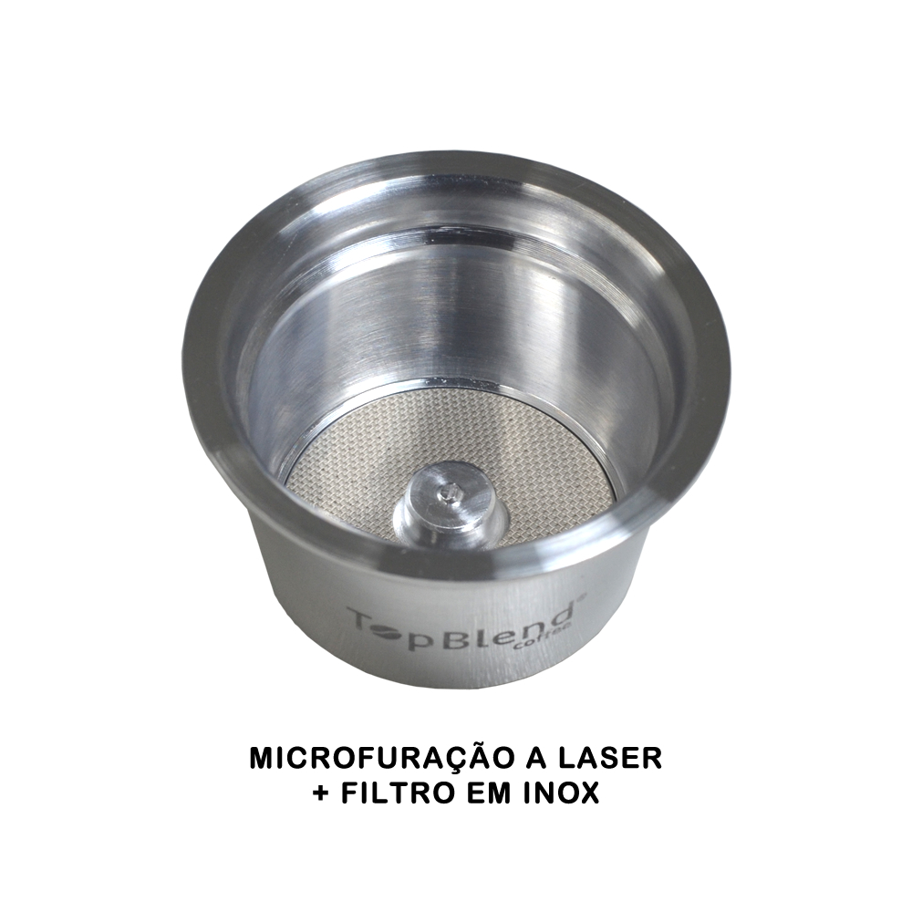 microfuração a laser + filtro de inox